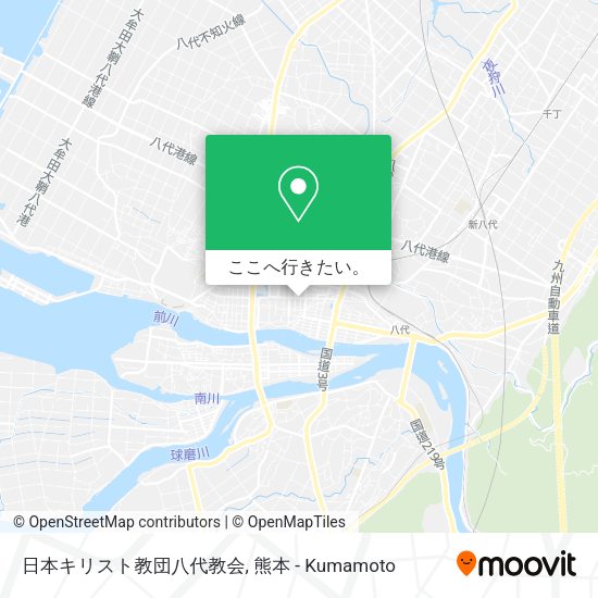 日本キリスト教団八代教会地図