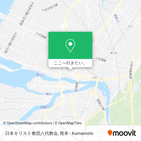 日本キリスト教団八代教会地図