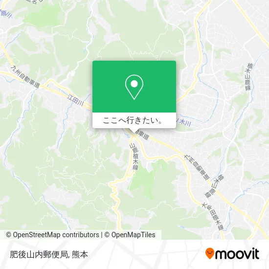 肥後山内郵便局地図