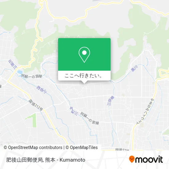 肥後山田郵便局地図