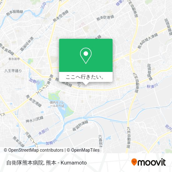 自衛隊熊本病院地図