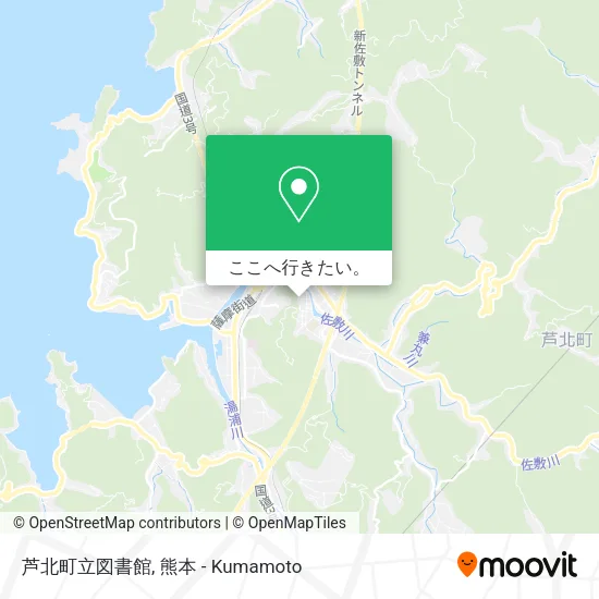 芦北町立図書館地図
