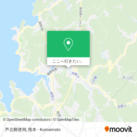 芦北郵便局地図