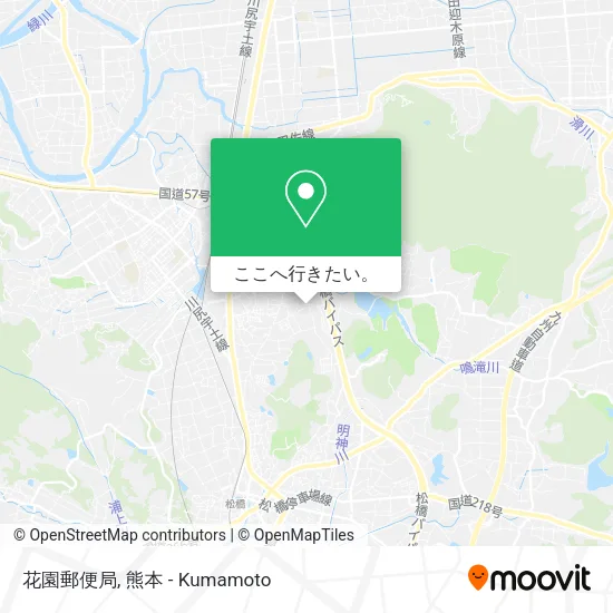 花園郵便局地図