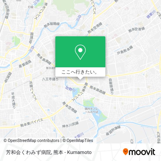 芳和会くわみず病院地図