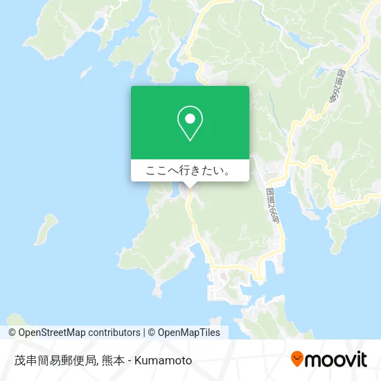 茂串簡易郵便局地図