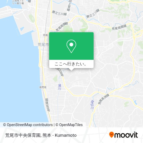 荒尾市中央保育園地図