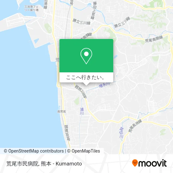 荒尾市民病院地図