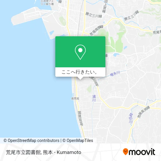 荒尾市立図書館地図