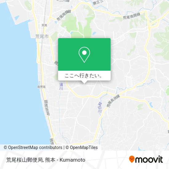 荒尾桜山郵便局地図