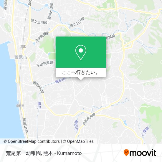 荒尾第一幼稚園地図