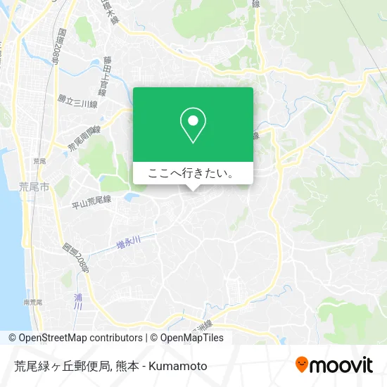 荒尾緑ヶ丘郵便局地図