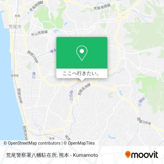 荒尾警察署八幡駐在所地図