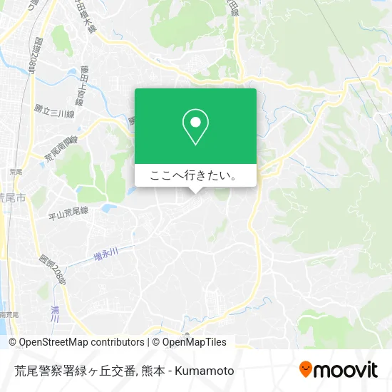 荒尾警察署緑ヶ丘交番地図