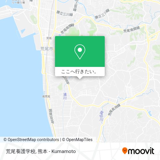 荒尾養護学校地図