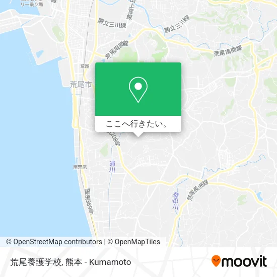 荒尾養護学校地図