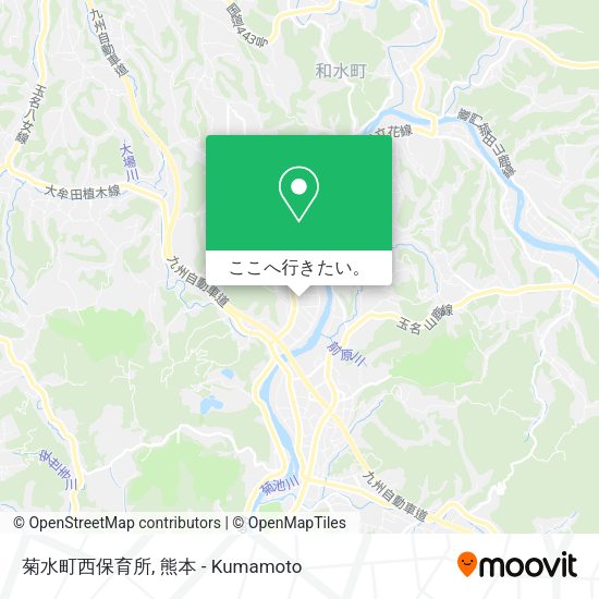 菊水町西保育所地図