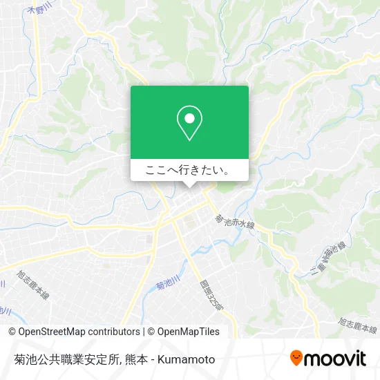 菊池公共職業安定所地図