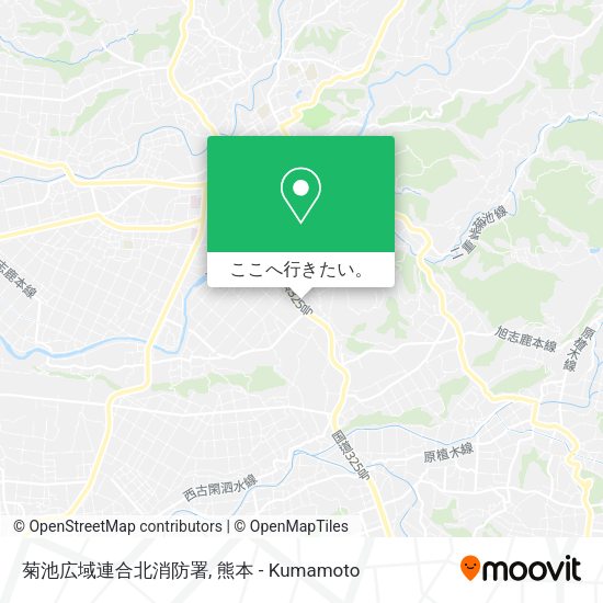 菊池広域連合北消防署地図