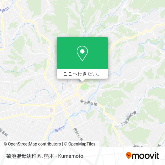 菊池聖母幼稚園地図