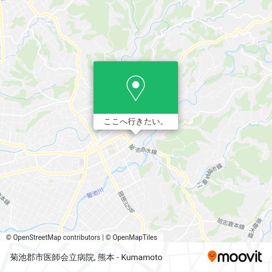 菊池郡市医師会立病院地図