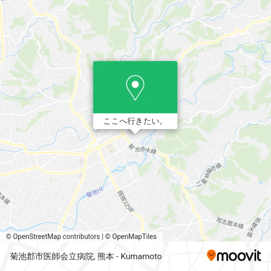 菊池郡市医師会立病院地図