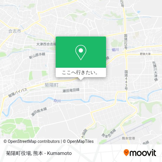 菊陽町役場地図