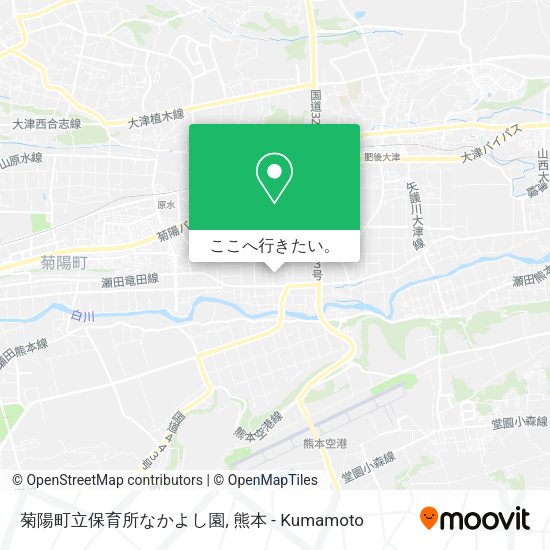 菊陽町立保育所なかよし園地図