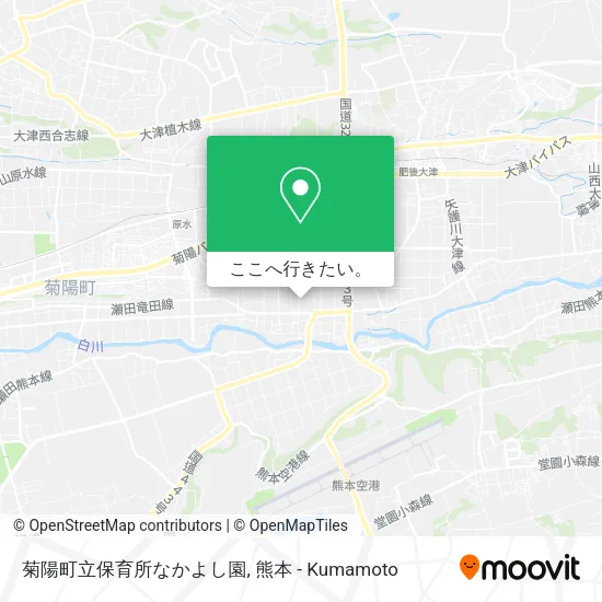 菊陽町立保育所なかよし園地図