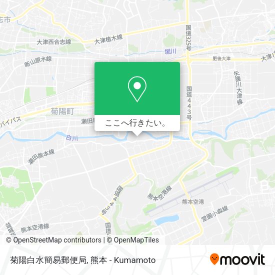 菊陽白水簡易郵便局地図