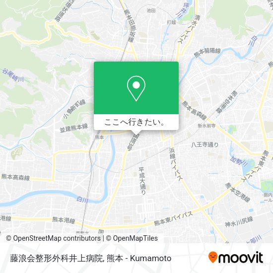藤浪会整形外科井上病院地図