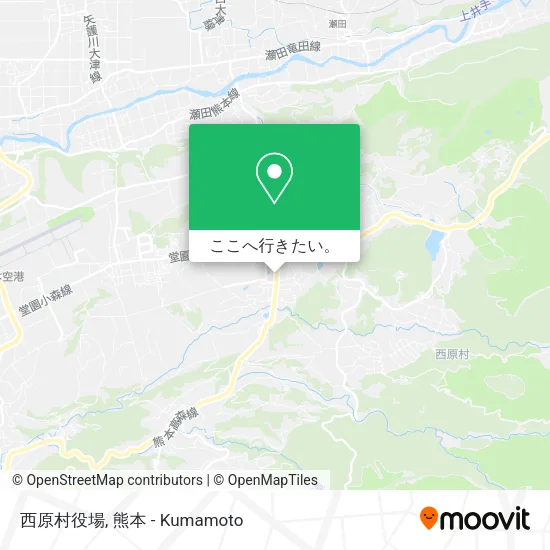 西原村役場地図