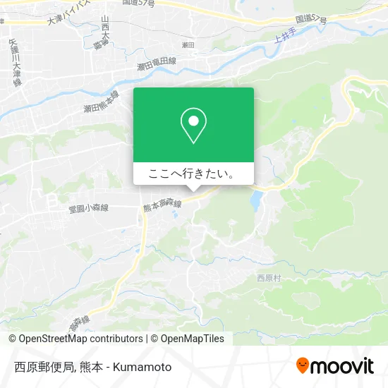西原郵便局地図