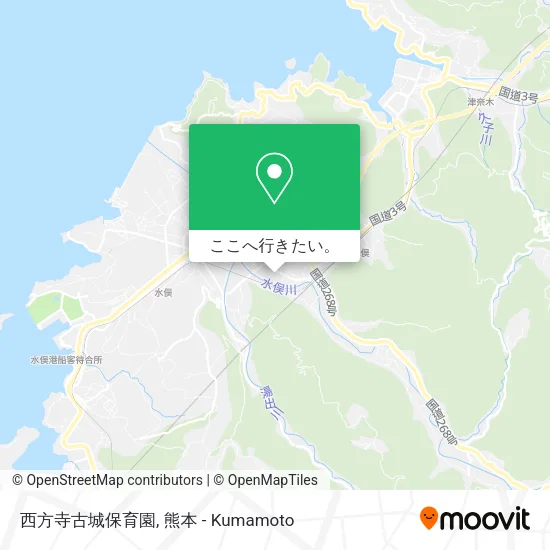 西方寺古城保育園地図