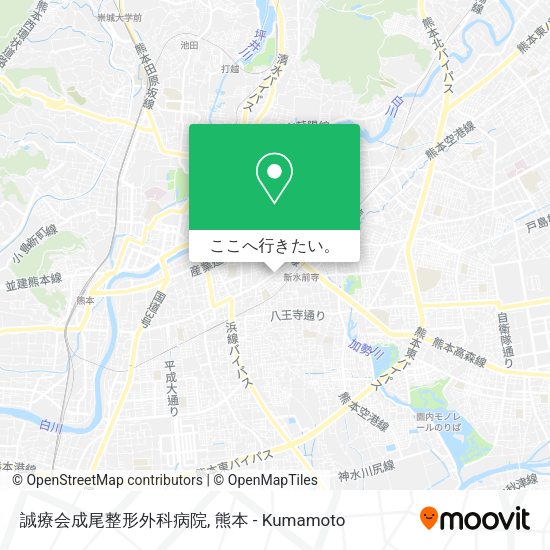 誠療会成尾整形外科病院地図