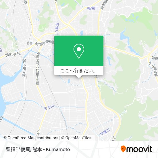 豊福郵便局地図