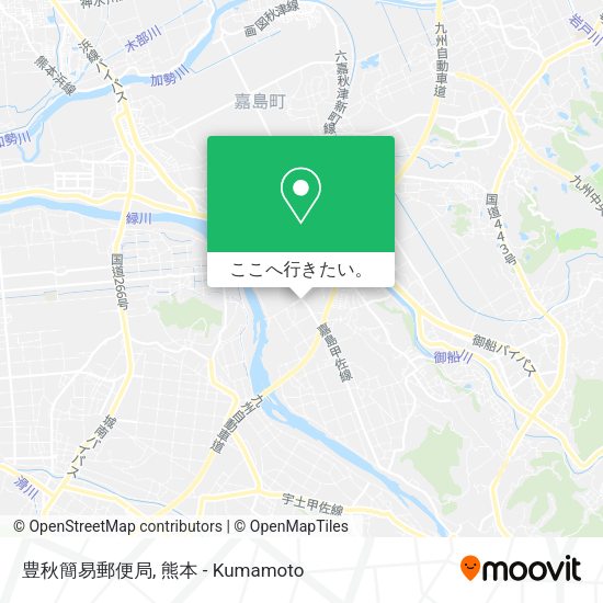 豊秋簡易郵便局地図