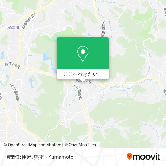 豊野郵便局地図
