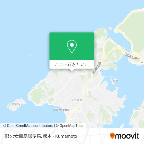 賤の女簡易郵便局地図