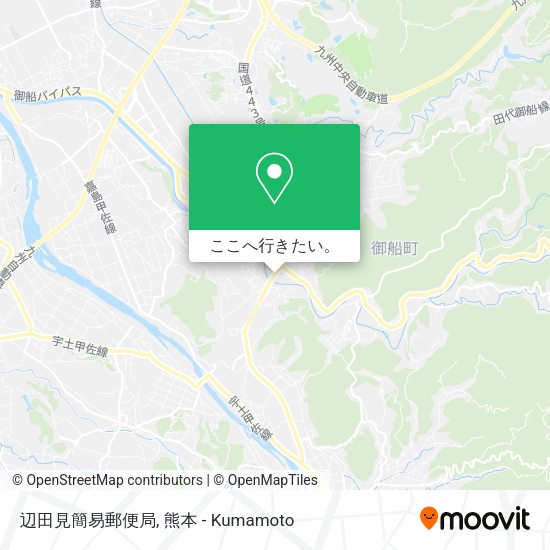 辺田見簡易郵便局地図