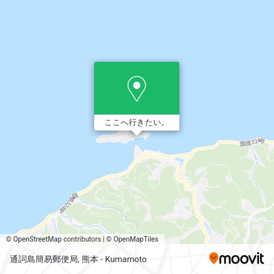 通詞島簡易郵便局地図