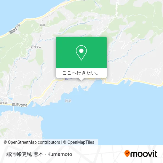 郡浦郵便局地図