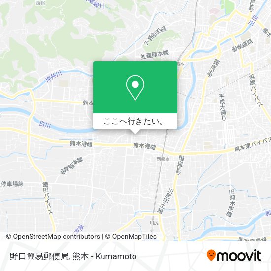 野口簡易郵便局地図