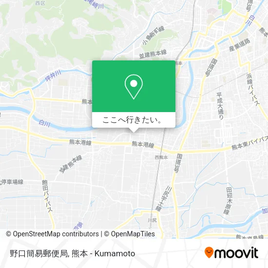 野口簡易郵便局地図