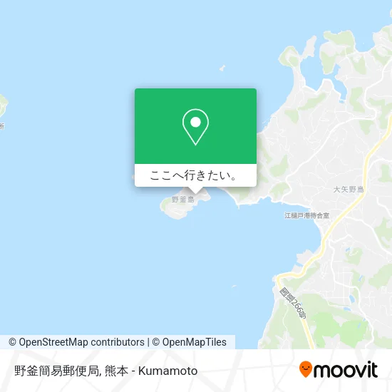 野釜簡易郵便局地図