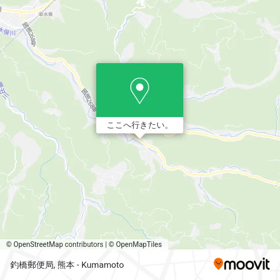 釣橋郵便局地図