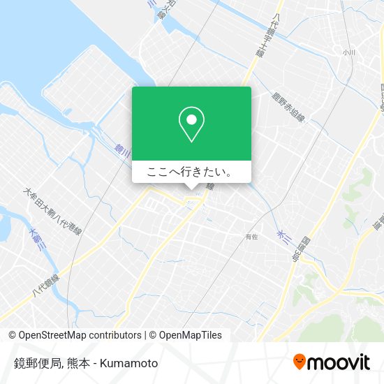鏡郵便局地図