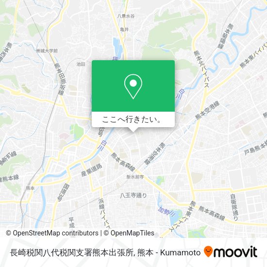 長崎税関八代税関支署熊本出張所地図