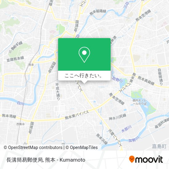長溝簡易郵便局地図