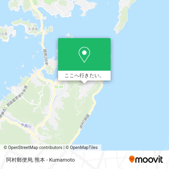 阿村郵便局地図